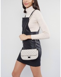 Marc B Quilted Shoulder Bag In Gray