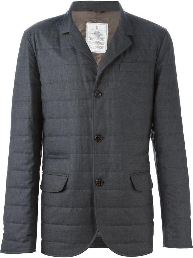 brunello cucinelli padded jacket