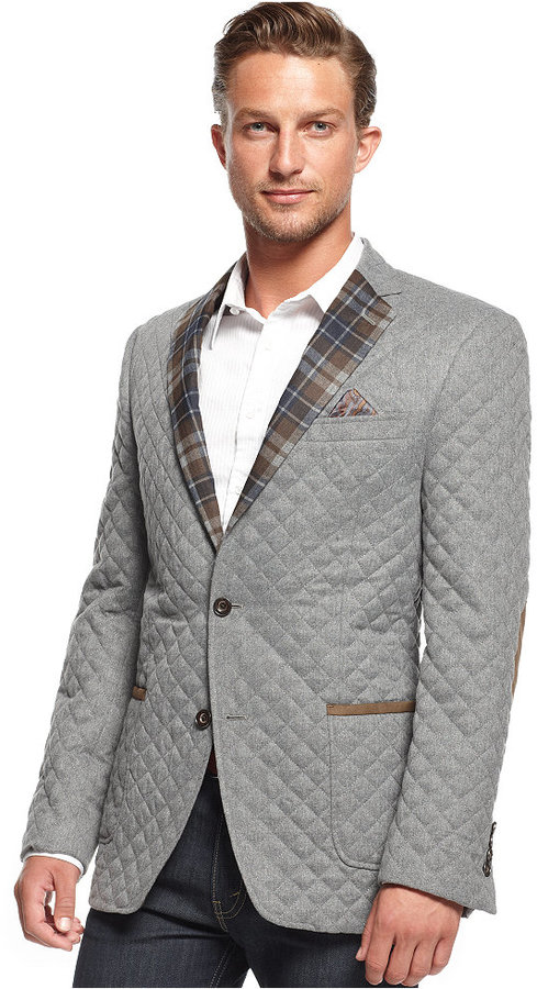 Tallia Quilted Lightweight Fit Blazer Outerwear, $195 Macy's | Lookastic