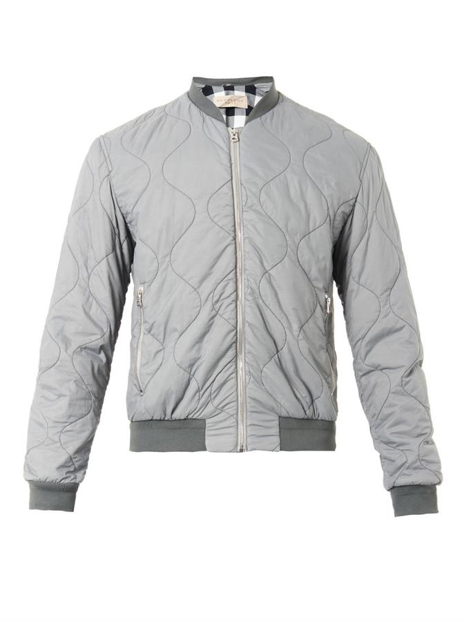 burberry quilted bomber jacket