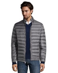 Buffalo David Bitton Buffalo Jeans Navy Quilted Zip Front Packable Down Jacket