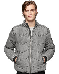 Calvin Klein Jeans Quilted Full Zip Stand Collar Bomber Jacket