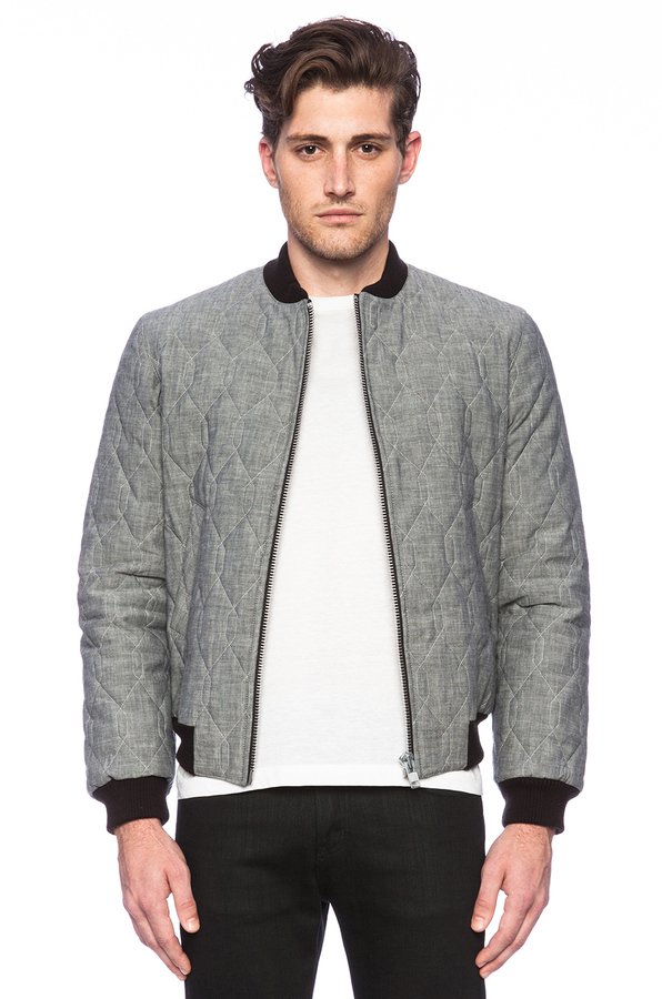 United Stock Dry Goods Quilted Bomber Jacket, $375 | Revolve Clothing ...
