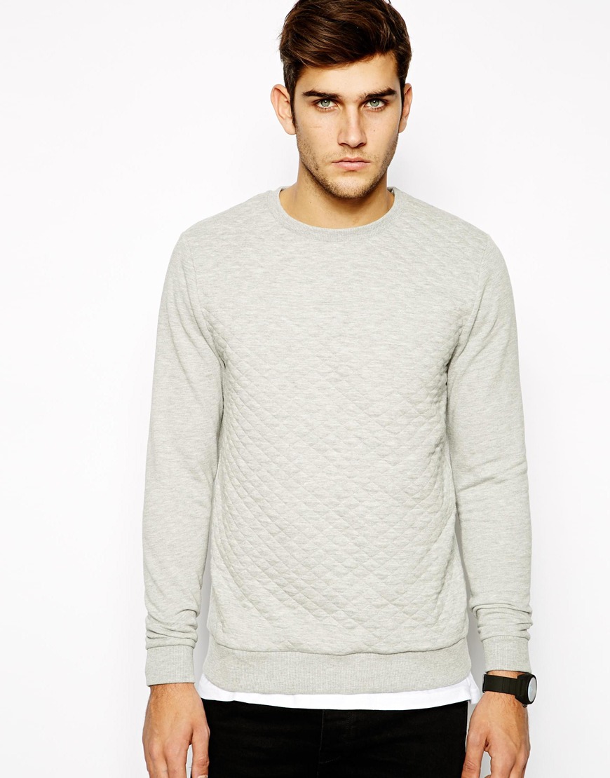 Asos Quilted Sweatshirt, $41 | Asos | Lookastic