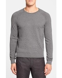 Kenneth Cole New York Quilted Long Sleeve Sweater