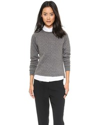 Shades Of Grey By Micah Cohen Quilted Sweatshirt