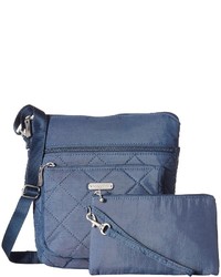 Baggallini Quilted Pocket Crossbody With Rfid Wristlet Cross Body Handbags