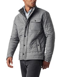Grey Quilted Field Jacket