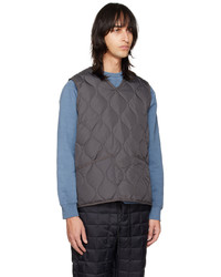 TAION Gray Two Way Military Down Vest