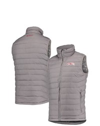 Columbia Gray Washington State Cougars Powder Lite Omni Heat Reflective Full Zip Vest At Nordstrom