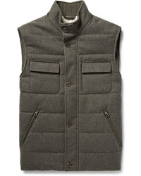 Loro Piana Voyager Storm System Quilted Wool And Cashmere Blend Gilet