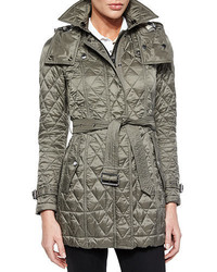 Burberry Finsbridge Hooded Quilted Jacket