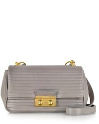Grey Quilted Leather Bag