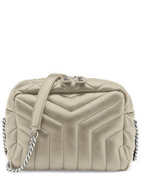 Saint Laurent Loulou Monogram Y Quilted Small Bowling Bag