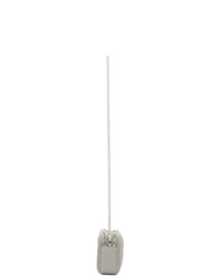 Miu Miu Grey Mini Crystals And Pearls Bandoliera Bag