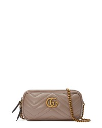 Gucci Marmont 20 Leather Crossbody Bag