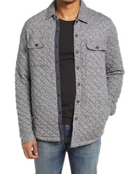 Faherty Brand Epic Quilted Fleece Cotton Blend Jacket In Carbon Melange At Nordstrom