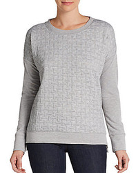 Grey Quilted Sweater