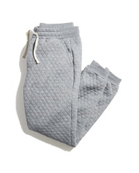 Grey Quilted Sweatpants