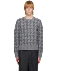 Thom Browne Gray Quilted Sweatshirt