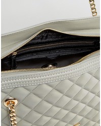 Love Moschino Quilted Shopper Bag With Chain