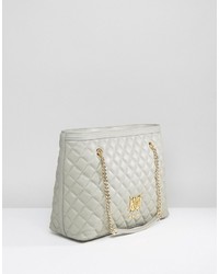 Love Moschino Quilted Shopper Bag With Chain