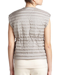 Brunello Cucinelli Tech Silk Puffer Vest
