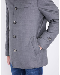 Brunello Cucinelli Button Up Wool Raincoat