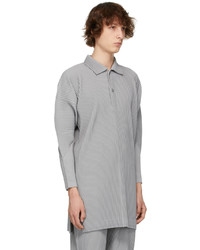 Homme Plissé Issey Miyake Grey Monthly Color March Polo Coat