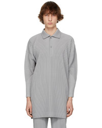 Homme Plissé Issey Miyake Grey Monthly Color March Polo Coat