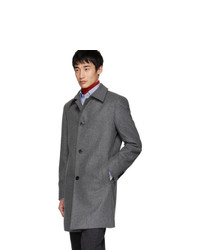 Hugo Grey Wool Mitask 1911 Coat