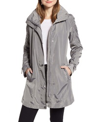 Via Spiga Packable Hooded Raincoat