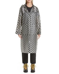 Proenza Schouler Pswl Checkerboard Hooded Raincoat