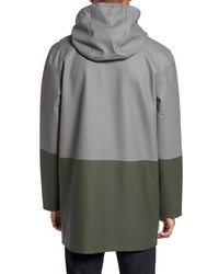 Stutterheim Stockholm Colorblock Waterproof Hooded Raincoat