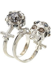 Alexander McQueen Embellished Skull Ring