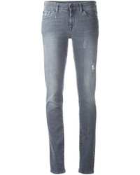 7 For All Mankind Distressed Skinny Jeans