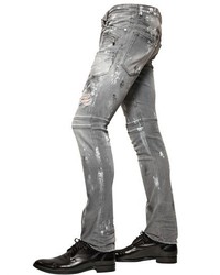 Just Cavalli 175cm Distressed Stretch Denim Jeans