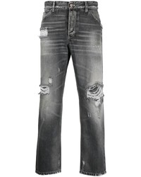 PT TORINO Distressed Effect Cropped Jeans