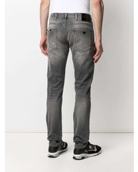 Emporio Armani Distressed Effect Straight Leg Jeans