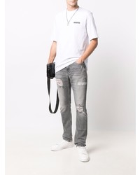 Calvin Klein Jeans Distressed Slim Tapered Jeans