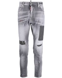 DSQUARED2 Distressed Tapered Leg Jeans