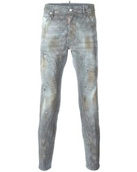 DSQUARED2 Skater Distressed Microstudded Jeans