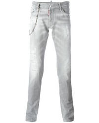 DSQUARED2 Slim Distressed Chain Jeans