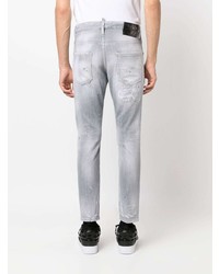 DSQUARED2 Faded Distressed Slim Fit Jeans