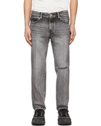 Solid Homme Grey Denim Cropped Jeans
