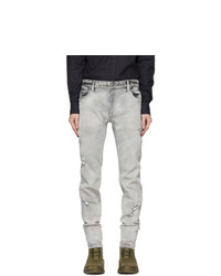 Balmain Grey Slim Six Pocket Jeans