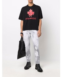 DSQUARED2 Grey Wash Distressed Jeans