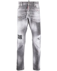 DSQUARED2 Paint Splatter Detail Slim Jeans