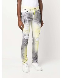Philipp Plein Printed Slim Fit Jeans
