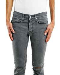 Topman Ripped Stretch Skinny Fit Jeans